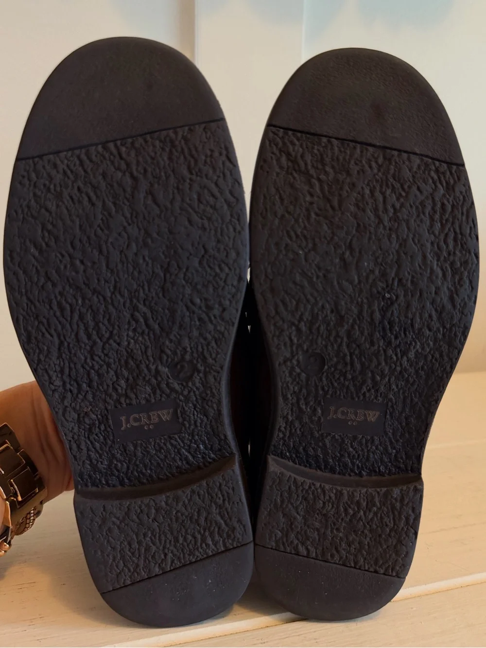 J.Crew Factory Boys Penny Loafers Brown Dress Shoes BO490 EUC Size 2